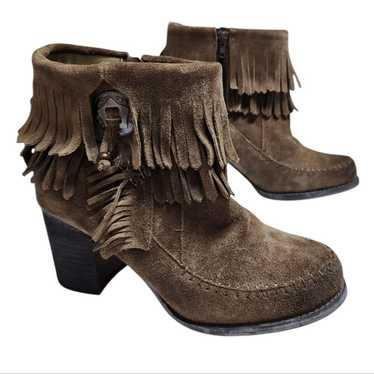 Sbricco Vintage Collection Boots Women 8 Brown Su… - image 1