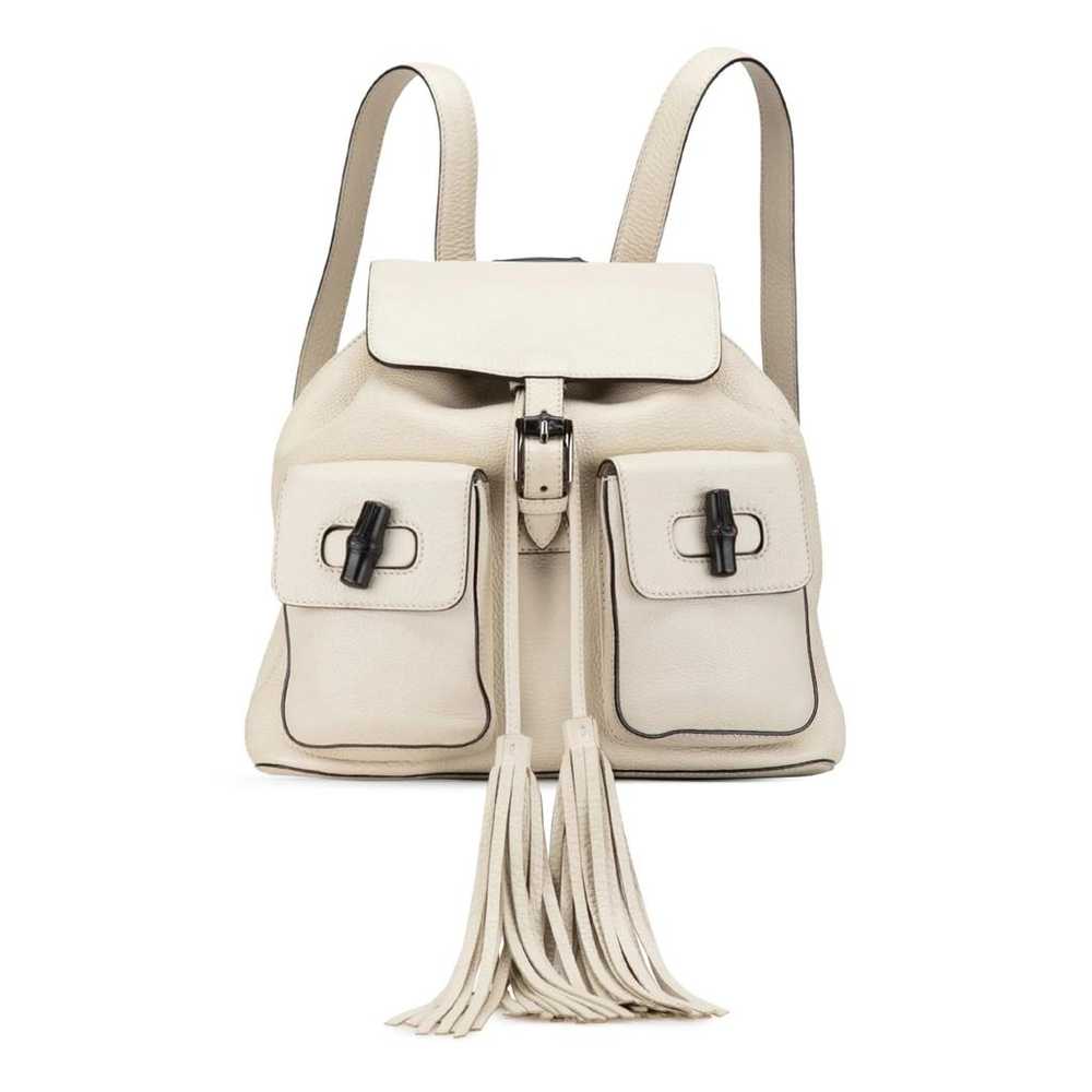 Gucci Bamboo Tassel leather backpack - image 1