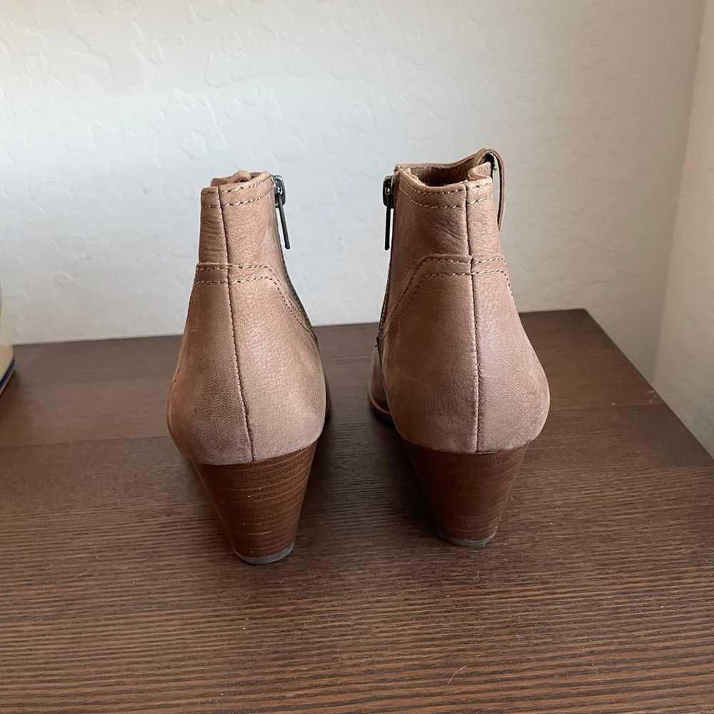 Frye Reina Tan Leather Suede Ankle Boots - image 5