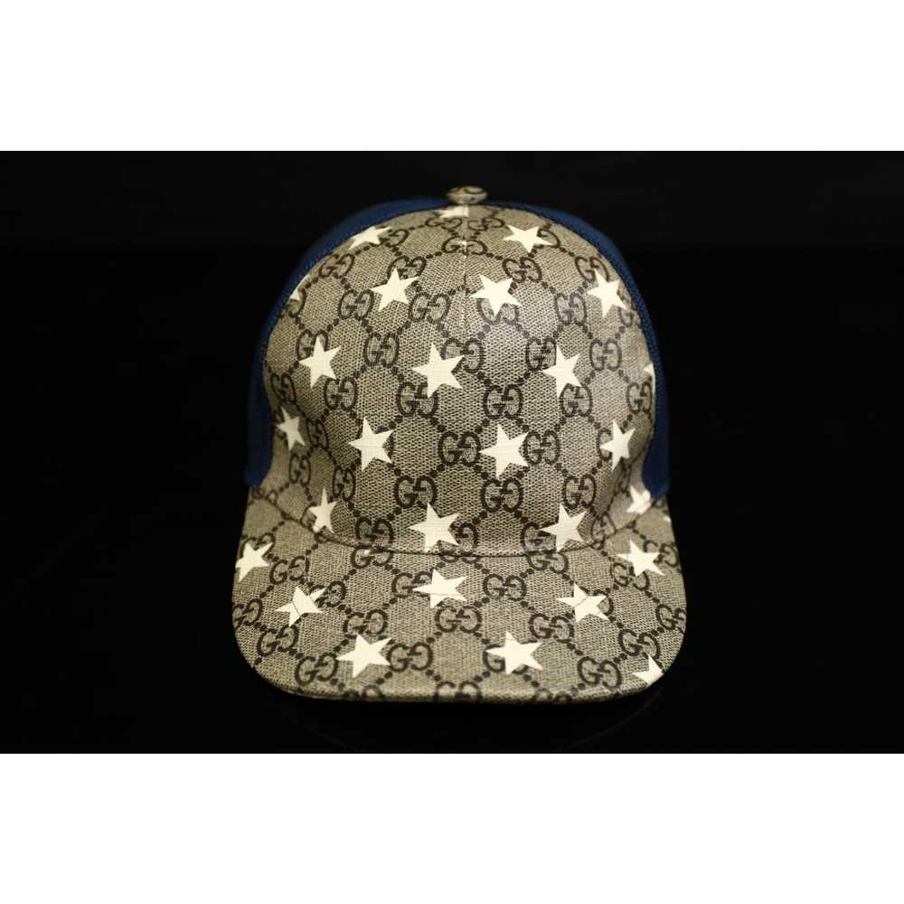 Gucci Kids Gucci GG Supreme Monogram Star Hat Blu… - image 2