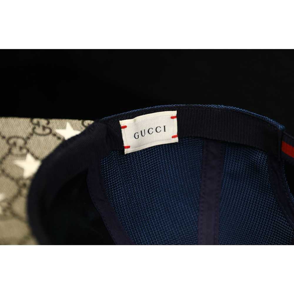 Gucci Kids Gucci GG Supreme Monogram Star Hat Blu… - image 7