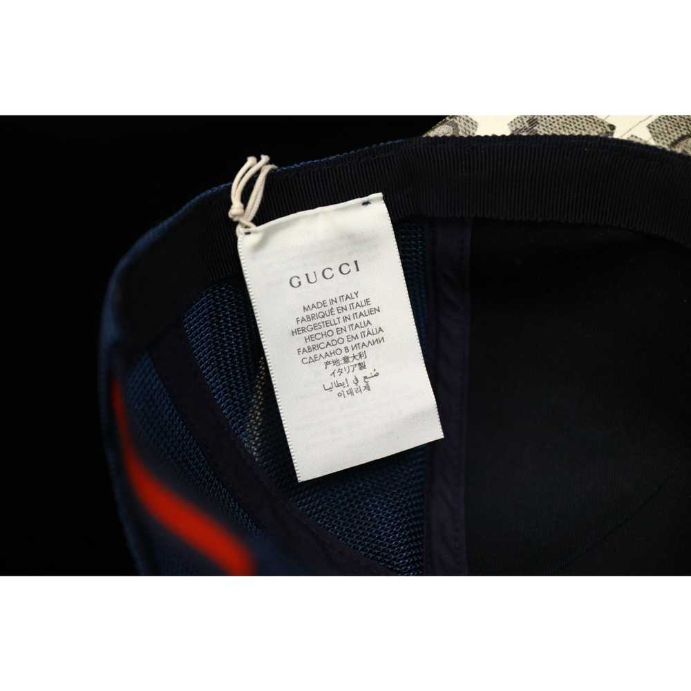 Gucci Kids Gucci GG Supreme Monogram Star Hat Blu… - image 8