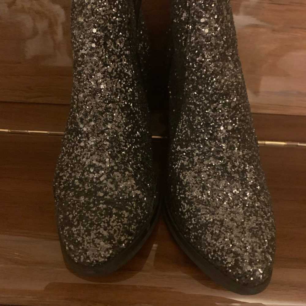 Beautiful NWOT Black Sparkly Black Boots! - image 1