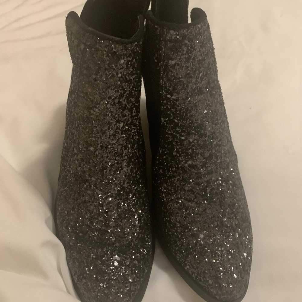 Beautiful NWOT Black Sparkly Black Boots! - image 4