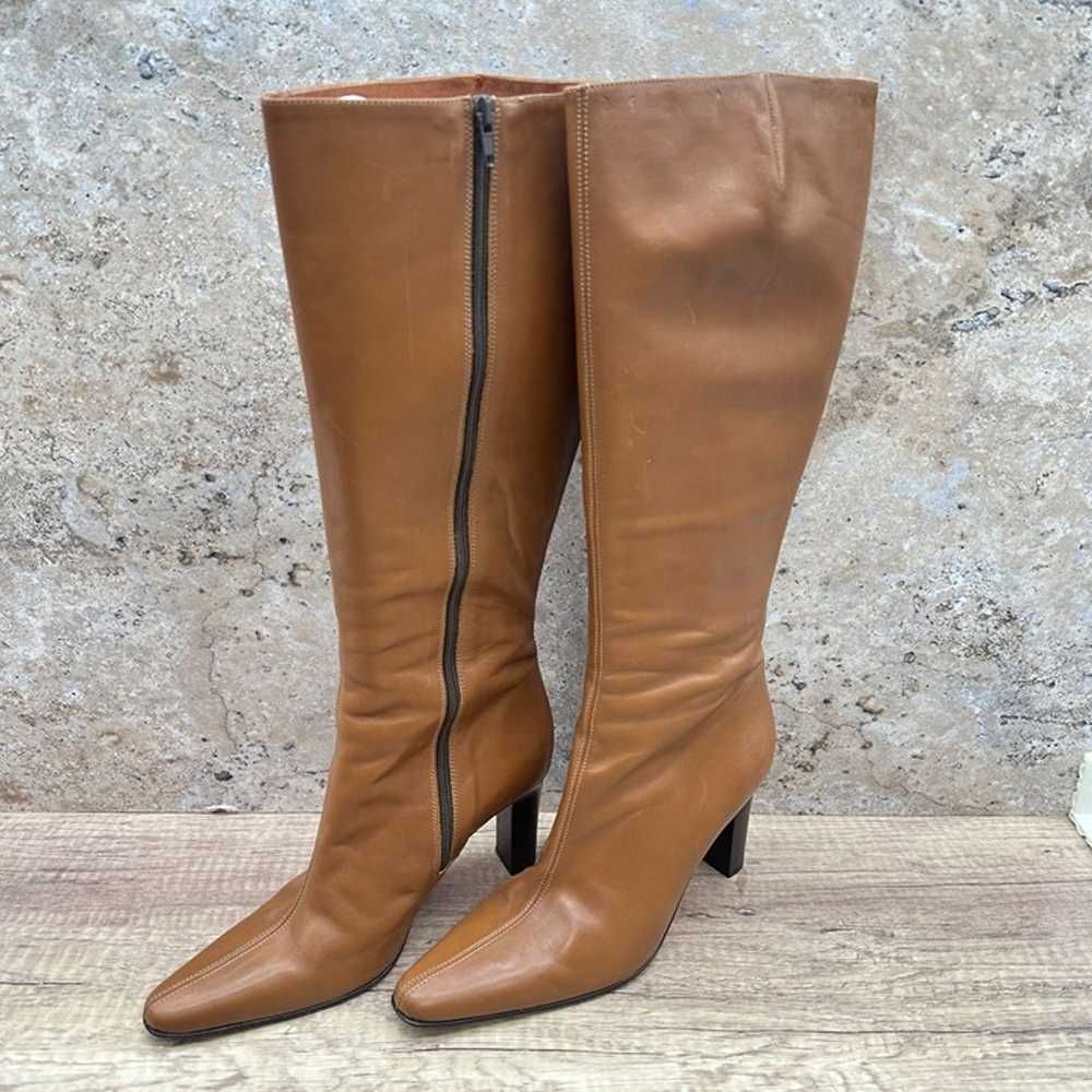 J Crew Long Boots Women's Size 9 Caramel Leather … - image 2