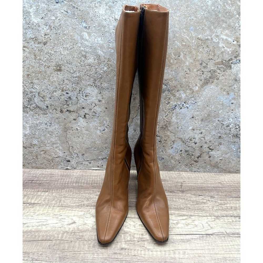 J Crew Long Boots Women's Size 9 Caramel Leather … - image 3