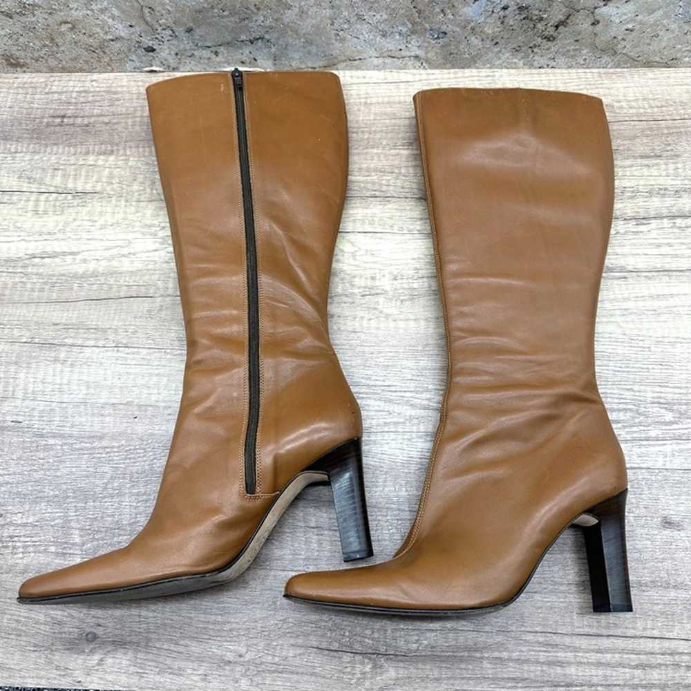 J Crew Long Boots Women's Size 9 Caramel Leather … - image 4