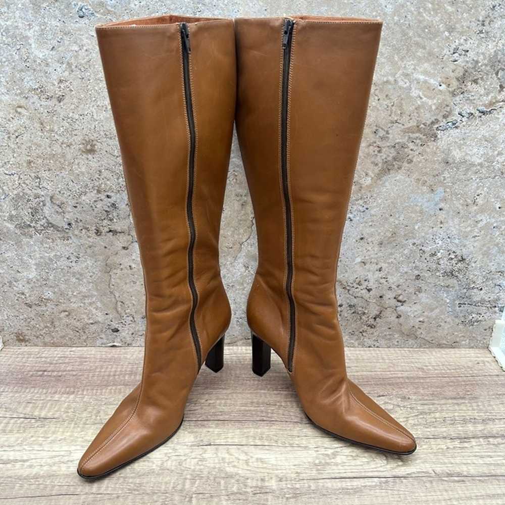 J Crew Long Boots Women's Size 9 Caramel Leather … - image 5