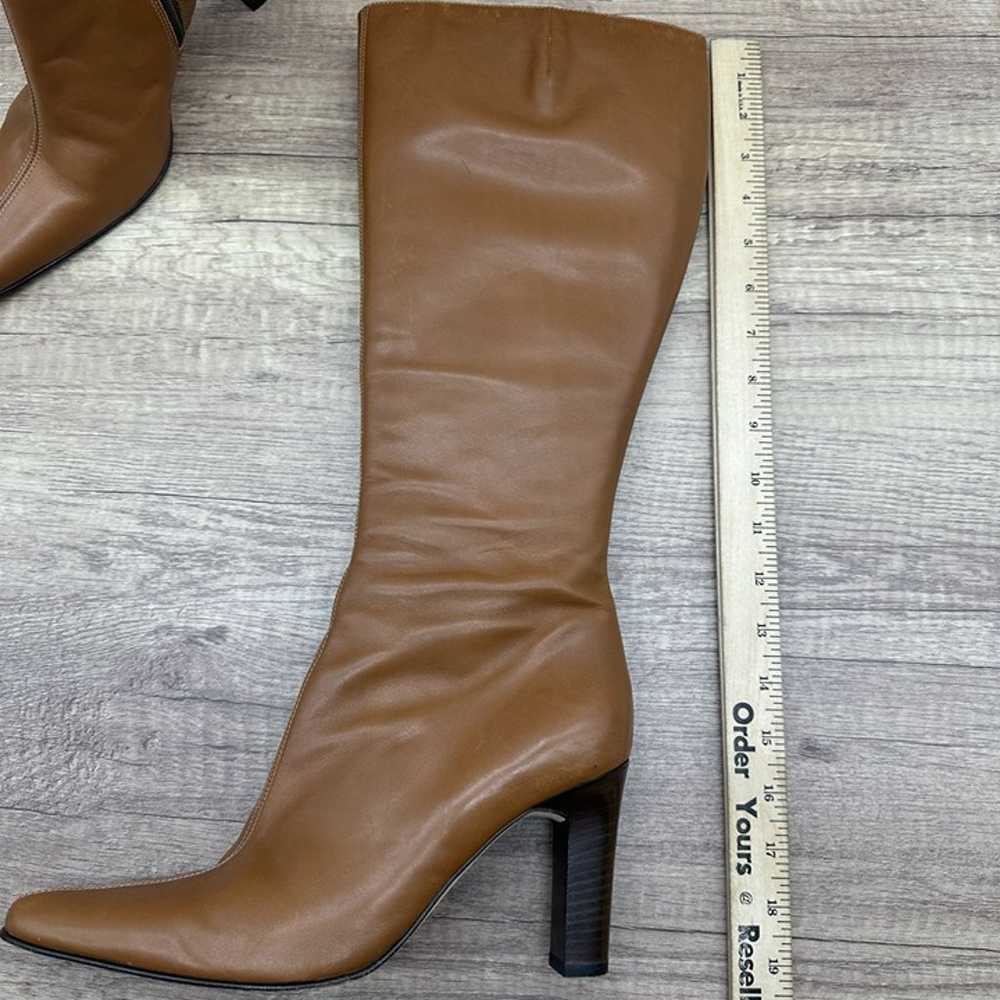 J Crew Long Boots Women's Size 9 Caramel Leather … - image 8