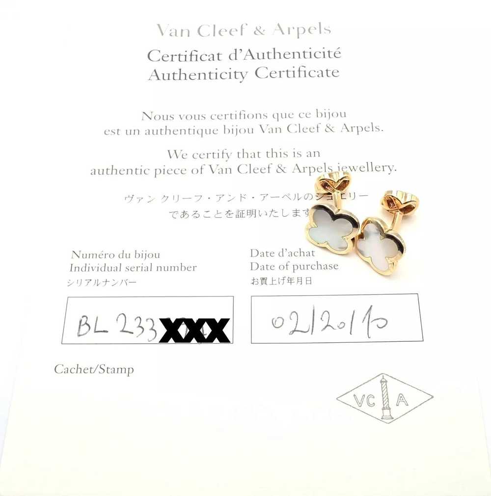 Van Cleef & Arpels Cleef & Arpels 18k Pure Alhamb… - image 11