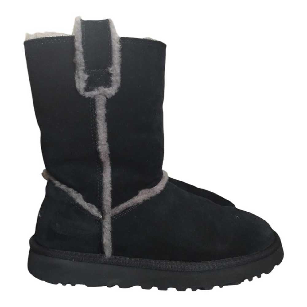 UGG CLASSIC SHORT GRAY SPILL SEAM BLACK SHEARLING… - image 1