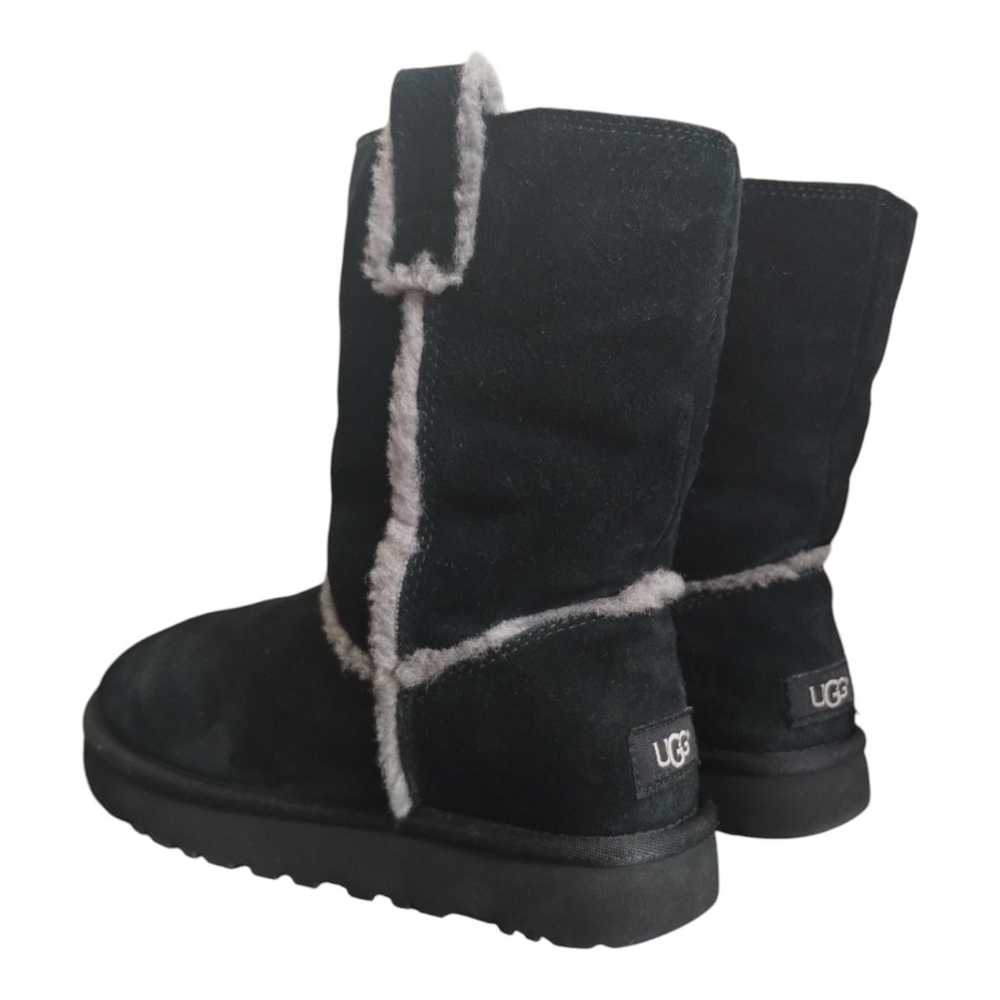 UGG CLASSIC SHORT GRAY SPILL SEAM BLACK SHEARLING… - image 5