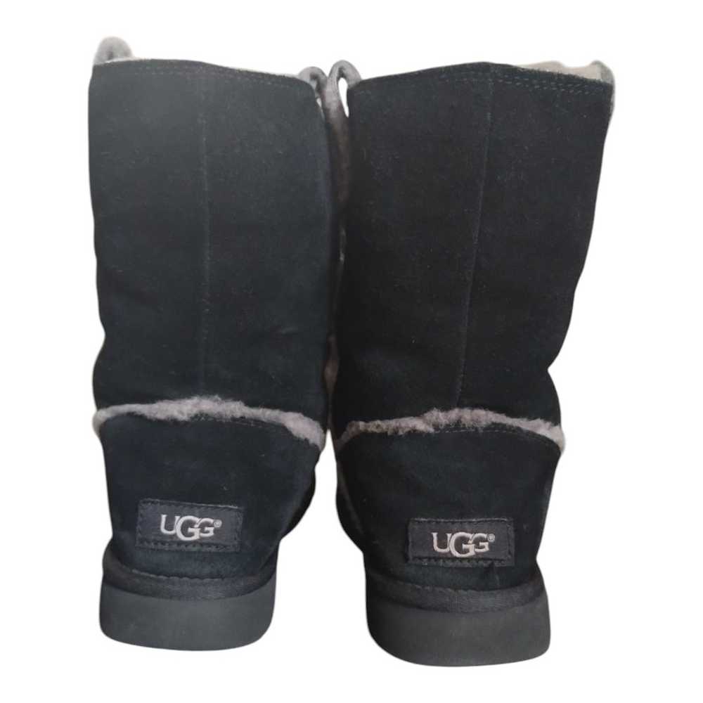 UGG CLASSIC SHORT GRAY SPILL SEAM BLACK SHEARLING… - image 7