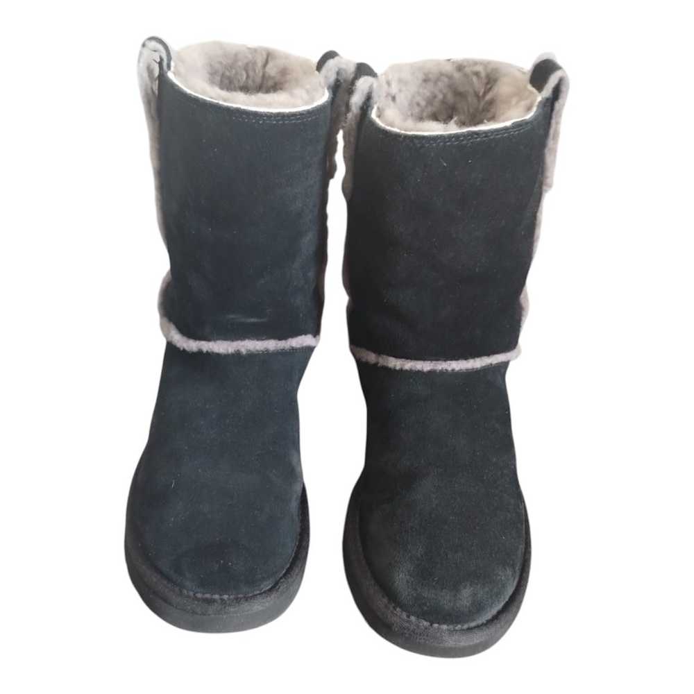 UGG CLASSIC SHORT GRAY SPILL SEAM BLACK SHEARLING… - image 9