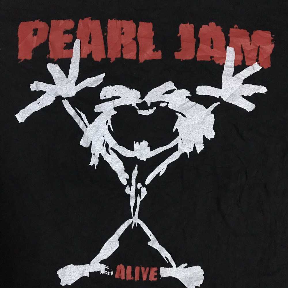 Band Tees × Vintage Vintage 1990s Pearl jam alive… - image 3