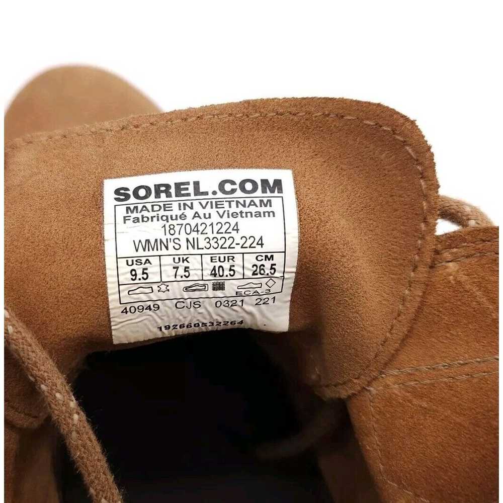 Sorel (Womens 9.5) Evie Suede Leather Lace Up Hid… - image 8