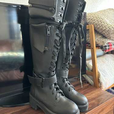 dolls kill current mood obsidian boots