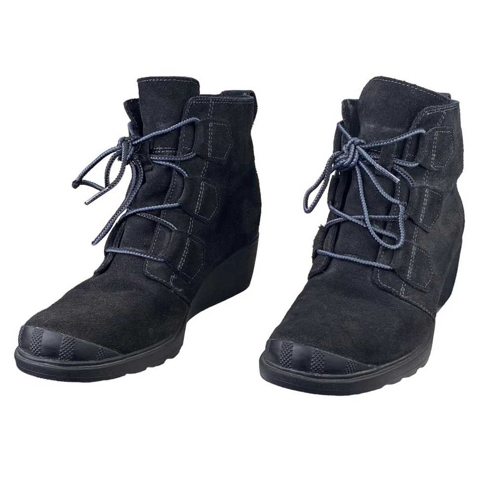 Sorel Women’s Toronto Black Suede Wedge Boot Size… - image 6