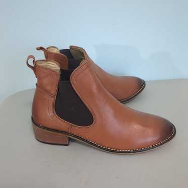 Liberty Brown Leather Pull On Boots Women's 8 West