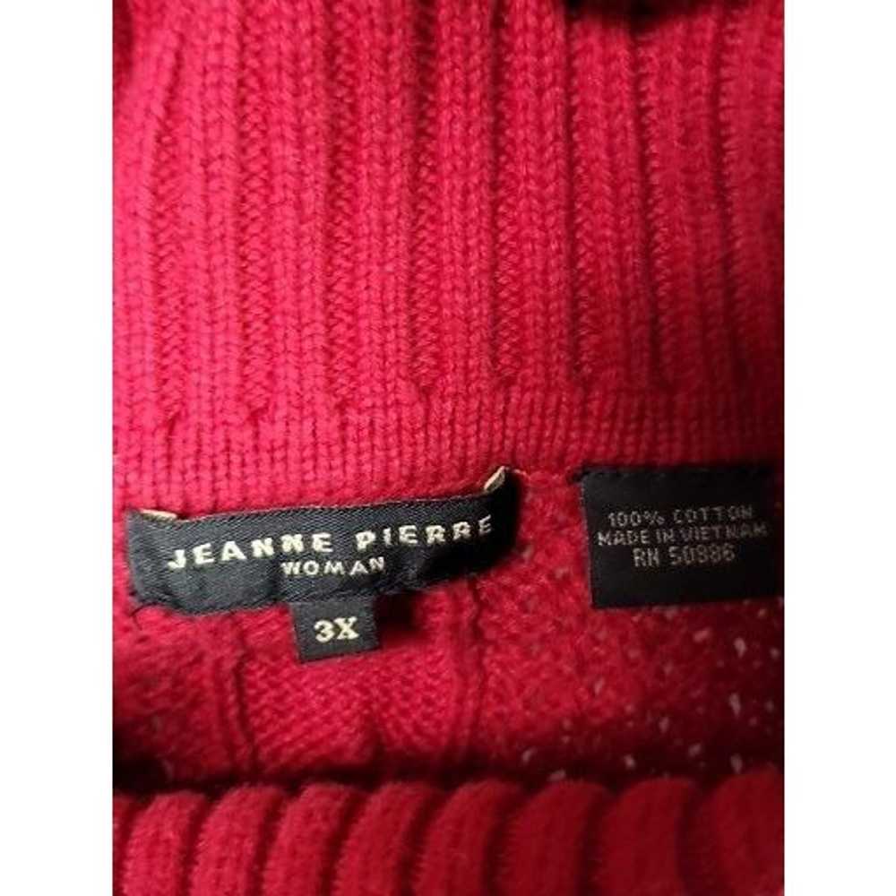 Coloured Cable Knit Sweater Jeanne Pierre Turtlen… - image 6