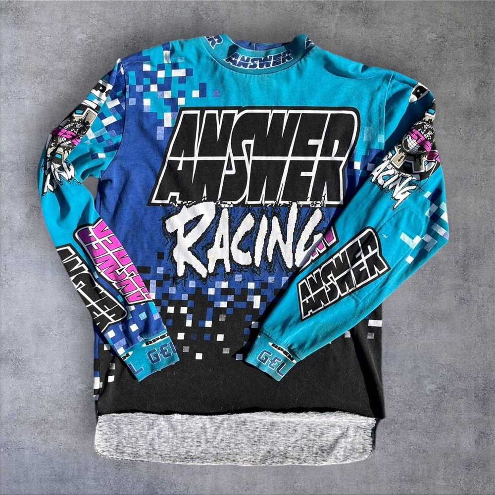 Other Vintage 90s Answer Racing motocross shirt m… - image 1