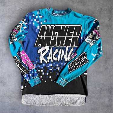 Other Vintage 90s Answer Racing motocross shirt m… - image 1