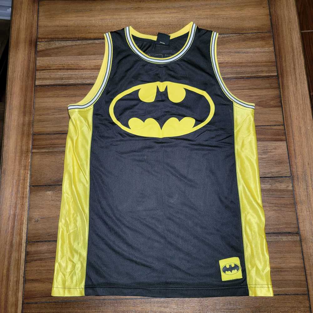 Batman Batman Tank Jersey Black w/ Yellow Trim - … - image 1