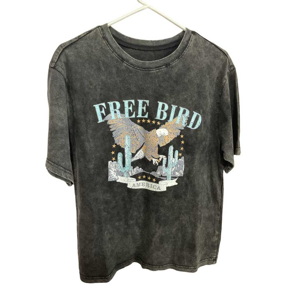 Vintage 90’s FREE BIRD Tee Unisex Size Small Black - image 1