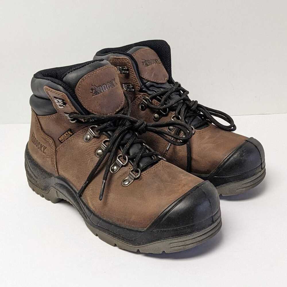 Rocky Worksmart Composite Toe Work Boots, Brown, … - image 1