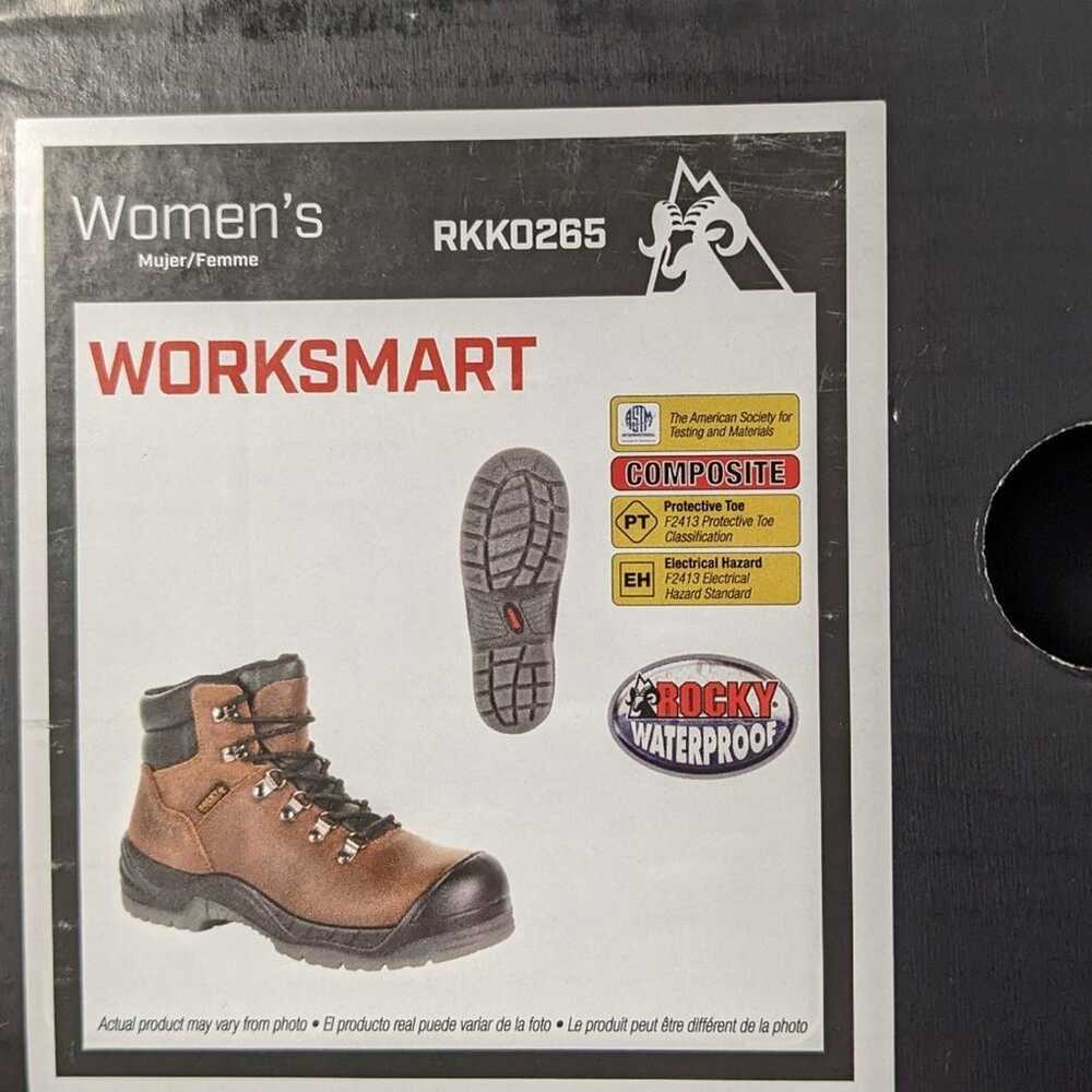 Rocky Worksmart Composite Toe Work Boots, Brown, … - image 8