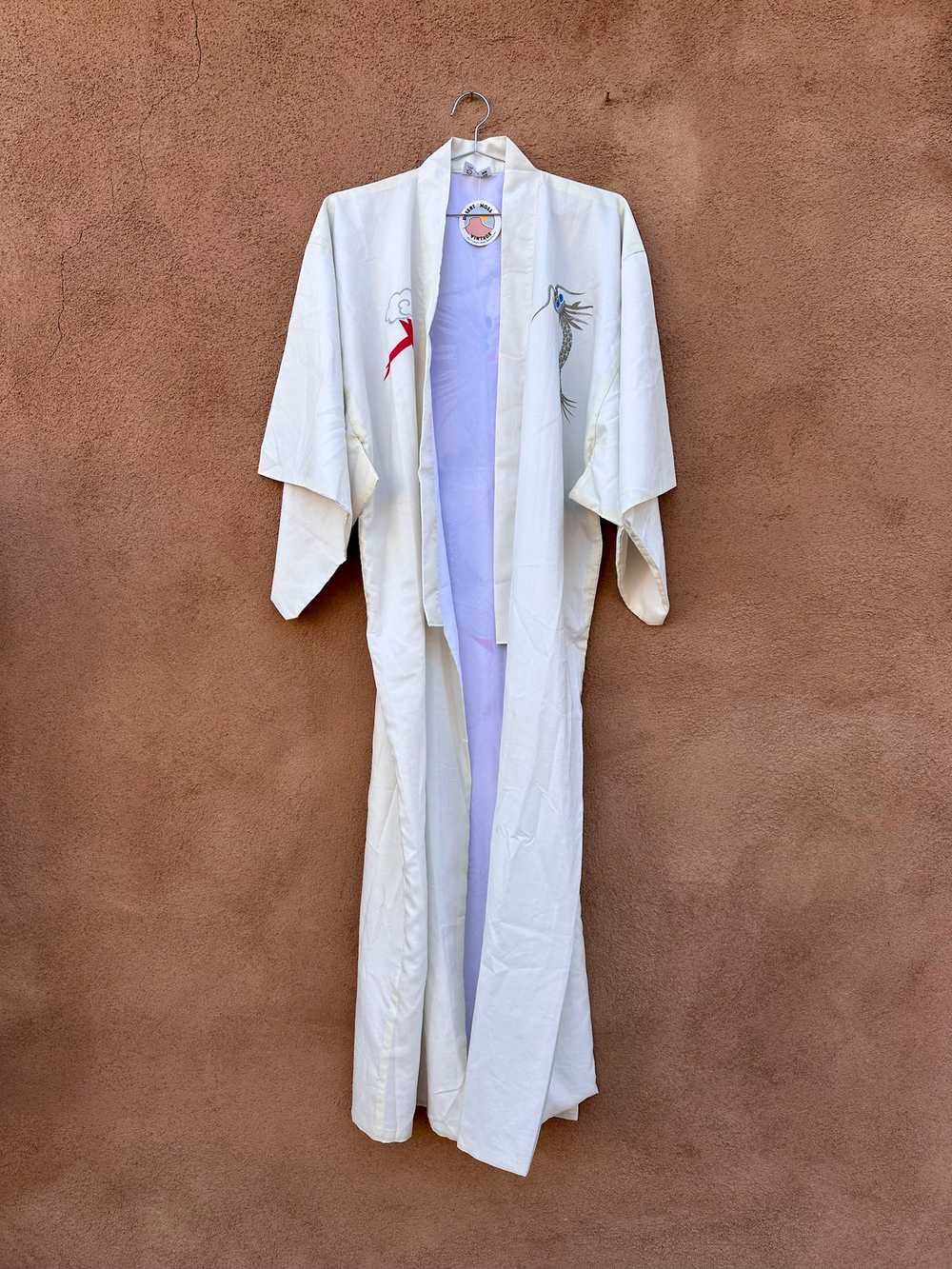 Cream colored Dragon Robe - Made in Japan - image 2