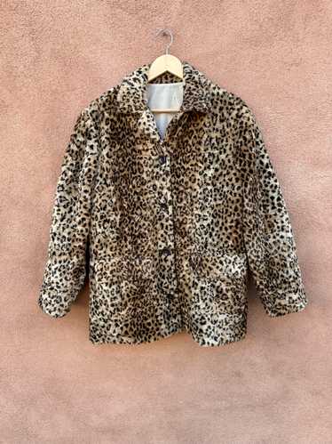 Faux Fur Cheetah Print jacket with Pockets