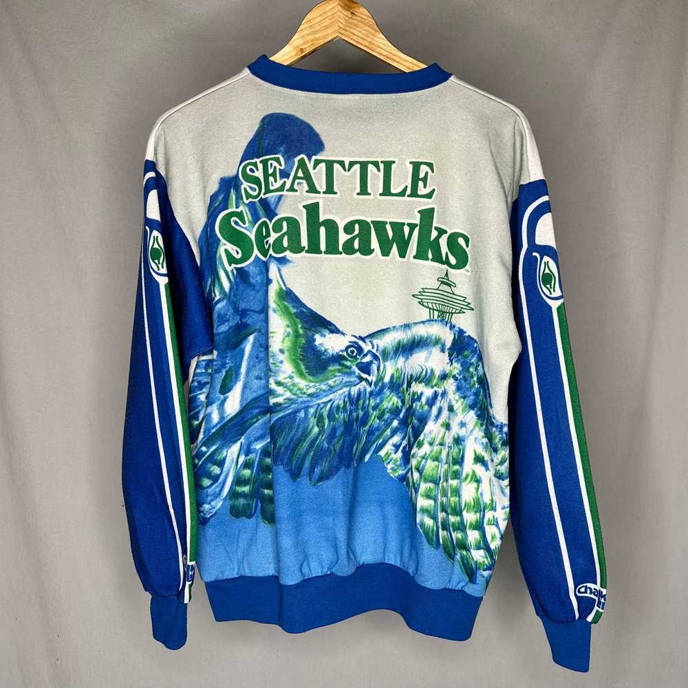 Vintage 90’s Seattle Seahawks Chalk Line Fanimati… - image 1