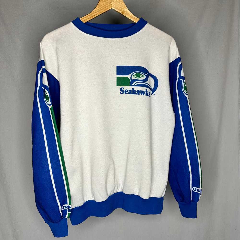 Vintage 90’s Seattle Seahawks Chalk Line Fanimati… - image 2