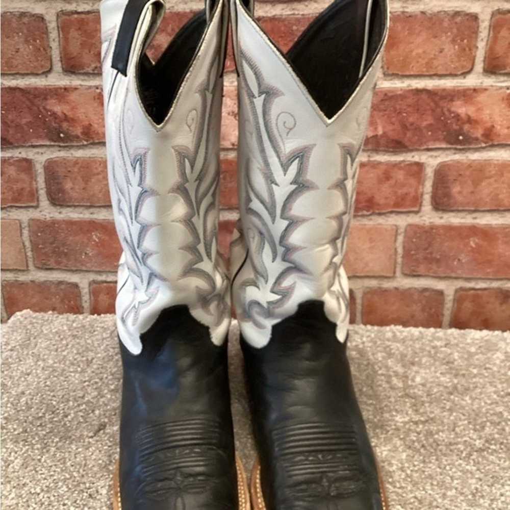 Justin Womens Bent Rail Western Cowboy boots size… - image 3