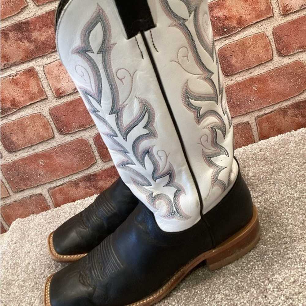 Justin Womens Bent Rail Western Cowboy boots size… - image 4