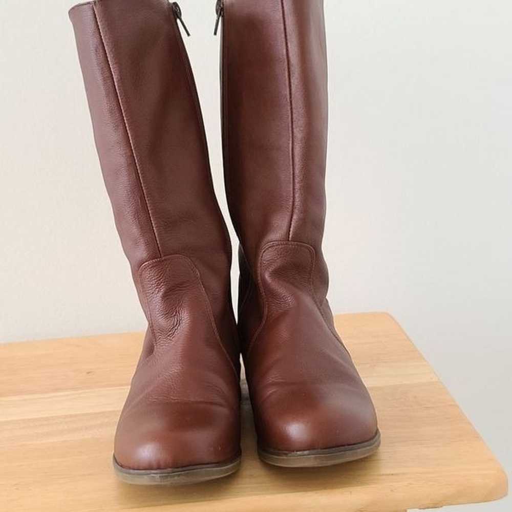 Mussi Leather Camel Tan Brown Riding Boots 7.5 EUC - image 6