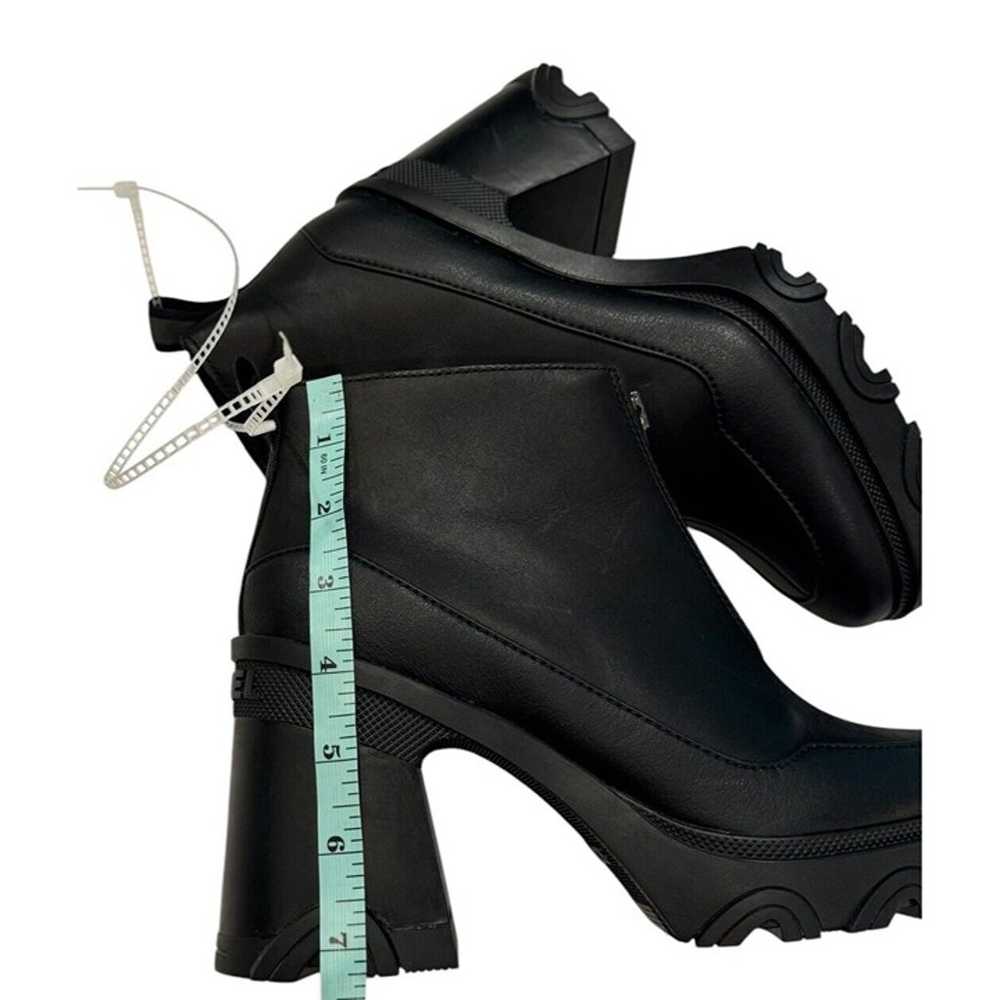 Woman's Size 9 Boots SOREL Brex Heel Zip black Le… - image 4