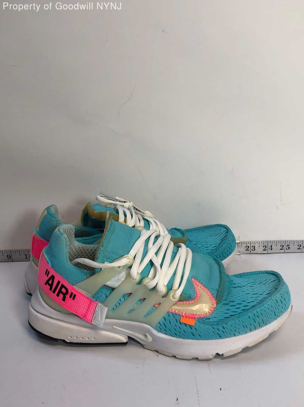 Nike Men's Off White Air Presto Blue/Pink Sneaker… - image 3