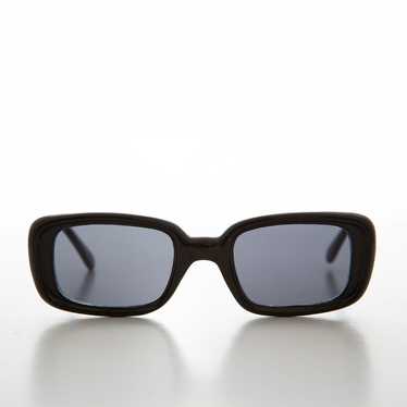 Classic Rectangle Retro Mod Sunglasses - Moss