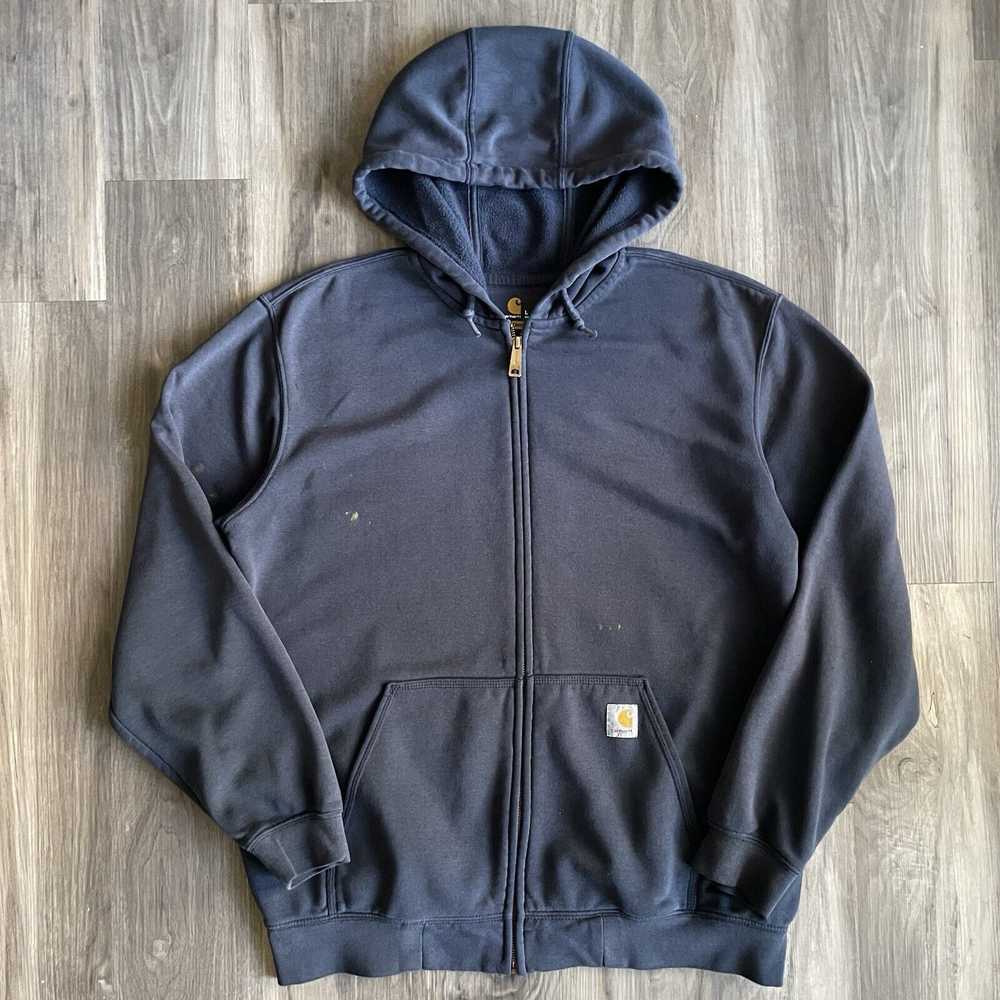 Carhartt × Vintage Carhartt Zip Up Hoodie Size L … - image 1