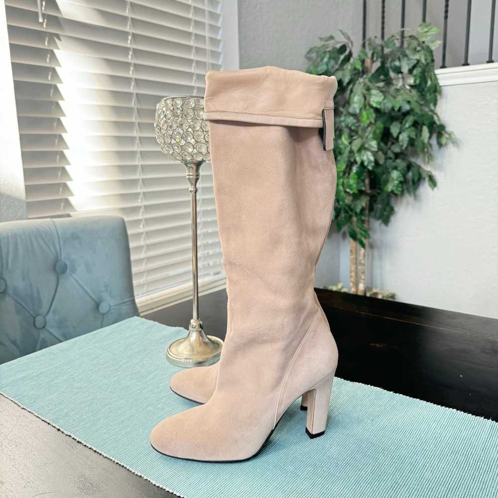 Stuart Weitzman Charlie Seude Blush Pink knee hig… - image 7