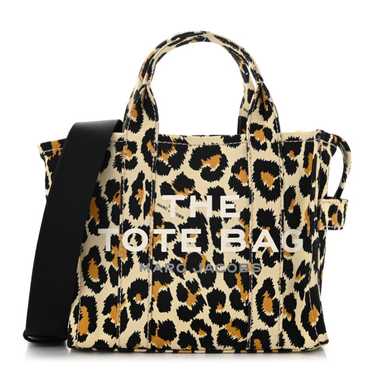 MARC JACOBS Cotton Canvas Leopard Print Mini The T