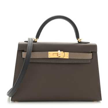 HERMES Epsom Tri-Color Mini Kelly Sellier 20 Ecor… - image 1