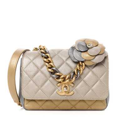 CHANEL Lambskin Quilted Private Affair Camellia Fl