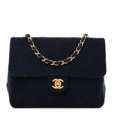 CHANEL Jersey Lambskin Quilted Mini Square Flap Na