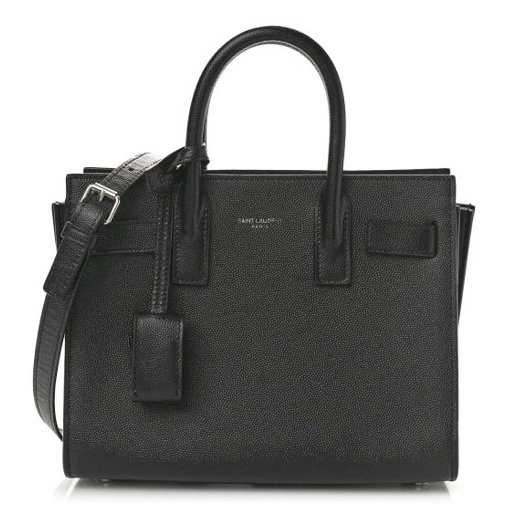 SAINT LAURENT Grained Calfskin Nano Sac De Jour B… - image 1