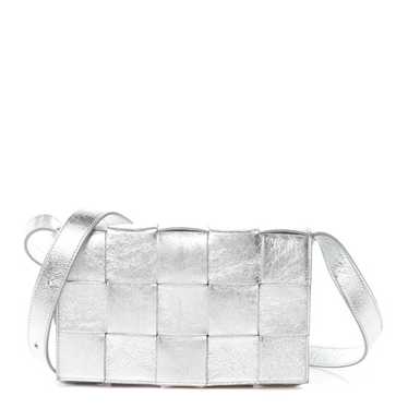 BOTTEGA VENETA Metallic Lambskin Maxi Intrecciato… - image 1