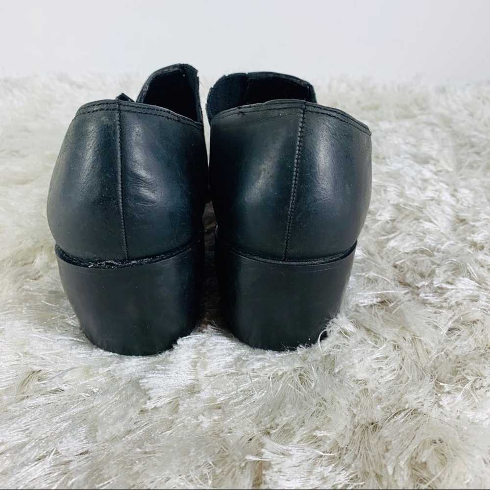 Vintage Black Western Booties Leather Sz 8 M - image 6