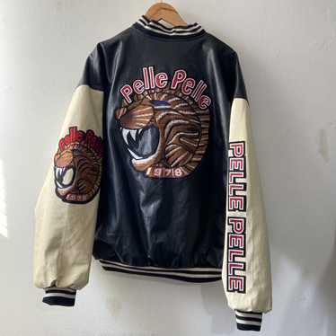 ジャケット・アウター 80s usmade Sleeve leather stadium jumper HOUSTON MELTON AWARD JACKET(PANDA) Stadium Jumper – SUKAJACK